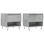 Coffee tables 2 pcs concrete gray engineered wood 50x46x50 cm by vidaXL, Coffee table - Ref: Foro24-830917, Price: 61,07 €, D...