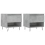 Couchtische 2 Stück betongraues Holzwerkstoff 50x46x50 cm von vidaXL, Couchtisch - Ref: Foro24-830917, Preis: 61,56 €, Rabatt: %