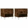 Center tables 2 units smoked oak engineered wood 50x46x50 cm by vidaXL, Coffee table - Ref: Foro24-830919, Price: 61,07 €, Di...