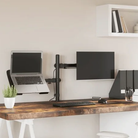 Black steel monitor stand VESA 75/100 mm by vidaXL, Monitor and TV stands - Ref: Foro24-358005, Price: 38,60 €, Discount: %