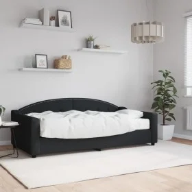 Sofa bed with black fabric mattress 90x190 cm by vidaXL, Beds and slatted bases - Ref: Foro24-3197524, Price: 303,96 €, Disco...