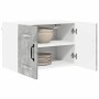 Armario de cocina mural 2 pcs Gris Concreto 60 x 31 x 40 cm
