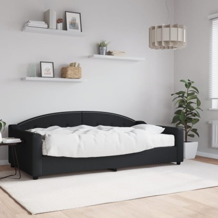 Schlafsofa mit schwarzer Stoffmatratze 100x200 cm von vidaXL, Betten und Lattenroste - Ref: Foro24-3197519, Preis: 343,88 €, ...