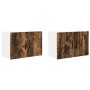 Armario de cocina mural 2 pcs Roble ahumado 60 x 31 x 40 cm