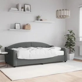 Schlafsofa mit dunkelgrauer Stoffmatratze 90x190 cm von vidaXL, Betten und Lattenroste - Ref: Foro24-3197523, Preis: 300,27 €...