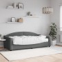 Sofa bed with dark gray fabric mattress 90x190 cm by vidaXL, Beds and slatted bases - Ref: Foro24-3197523, Price: 305,13 €, D...