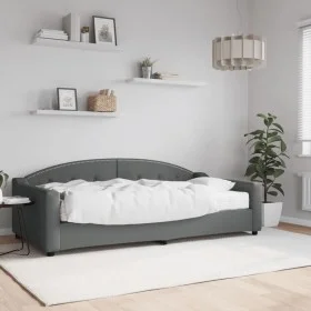 Schlafsofa mit dunkelgrauer Stoffmatratze 100x200 cm von vidaXL, Betten und Lattenroste - Ref: Foro24-3197518, Preis: 381,82 ...