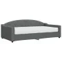 Sofa bed with dark gray fabric mattress 100x200 cm by vidaXL, Beds and slatted bases - Ref: Foro24-3197518, Price: 381,82 €, ...