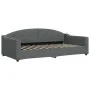 Sofa bed with dark gray fabric mattress 100x200 cm by vidaXL, Beds and slatted bases - Ref: Foro24-3197518, Price: 381,82 €, ...