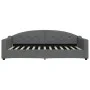 Sofa bed with dark gray fabric mattress 100x200 cm by vidaXL, Beds and slatted bases - Ref: Foro24-3197518, Price: 381,82 €, ...
