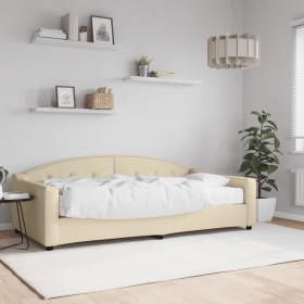 Sofá cama con colchón tela crema 100x200 cm de vidaXL, Camas y somieres - Ref: Foro24-3197521, Precio: 344,16 €, Descuento: %
