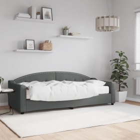 Sofa bed with dark gray fabric mattress 80x200 cm by vidaXL, Beds and slatted bases - Ref: Foro24-3197508, Price: 312,43 €, D...