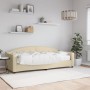 Sofa bed with cream fabric mattress 80x200 cm by vidaXL, Beds and slatted bases - Ref: Foro24-3197511, Price: 314,50 €, Disco...
