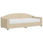 Sofa bed with cream fabric mattress 80x200 cm by vidaXL, Beds and slatted bases - Ref: Foro24-3197511, Price: 314,50 €, Disco...