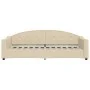 Sofa bed with cream fabric mattress 80x200 cm by vidaXL, Beds and slatted bases - Ref: Foro24-3197511, Price: 309,22 €, Disco...