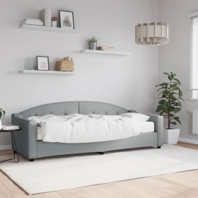 Schlafsofa mit hellgrauer Stoffmatratze 80x200 cm von vidaXL, Betten und Lattenroste - Ref: Foro24-3197507, Preis: 314,50 €, ...