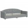 Sofa bed with light gray fabric mattress 80x200 cm by vidaXL, Beds and slatted bases - Ref: Foro24-3197507, Price: 309,22 €, ...