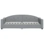 Sofa bed with light gray fabric mattress 80x200 cm by vidaXL, Beds and slatted bases - Ref: Foro24-3197507, Price: 309,22 €, ...