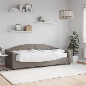 Sofa bed with taupe gray fabric mattress 80x200 cm by vidaXL, Beds and slatted bases - Ref: Foro24-3197510, Price: 309,53 €, ...