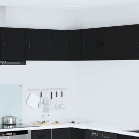 Armario de cocina mural con estante Negro 57 x 57 x 40 cm en Armarios de cocina | Comprar online en Foro24