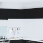 Armario de cocina mural con estante Negro 57 x 57 x 40 cm