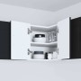 Armario de cocina mural con estante Negro 57 x 57 x 40 cm