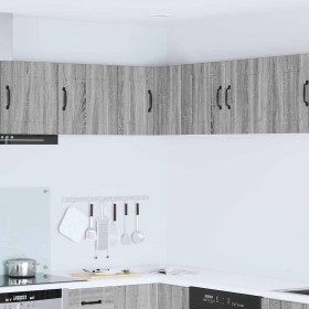 Armario de cocina mural con estante Gris Sonoma 57 x 57 x 40 cm