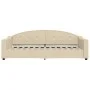 Sofa bed with cream fabric mattress 90x200 cm by vidaXL, Beds and slatted bases - Ref: Foro24-3197516, Price: 329,45 €, Disco...