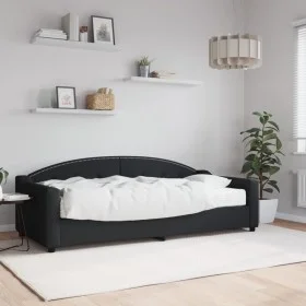 Schlafsofa mit schwarzer Stoffmatratze 90x200 cm von vidaXL, Betten und Lattenroste - Ref: Foro24-3197514, Preis: 331,58 €, R...