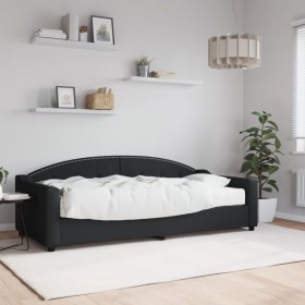 Sofa bed with black fabric mattress 90x200 cm by vidaXL, Beds and slatted bases - Ref: Foro24-3197514, Price: 319,77 €, Disco...