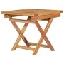 Sun loungers with table and cushion 2 units solid teak wood by vidaXL, Loungers - Ref: Foro24-3073178, Price: 597,57 €, Disco...
