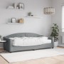 Sofá cama con colchón tela gris claro 90x200 cm de vidaXL, Camas y somieres - Ref: Foro24-3197512, Precio: 319,32 €