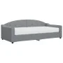 Sofa bed with light gray fabric mattress 90x200 cm by vidaXL, Beds and slatted bases - Ref: Foro24-3197512, Price: 329,80 €, ...