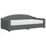 Sofa bed with dark gray fabric mattress 90x200 cm by vidaXL, Beds and slatted bases - Ref: Foro24-3197513, Price: 329,51 €, D...