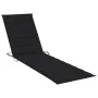 Sun loungers with table and cushion 2 units solid teak wood by vidaXL, Loungers - Ref: Foro24-3073178, Price: 597,57 €, Disco...