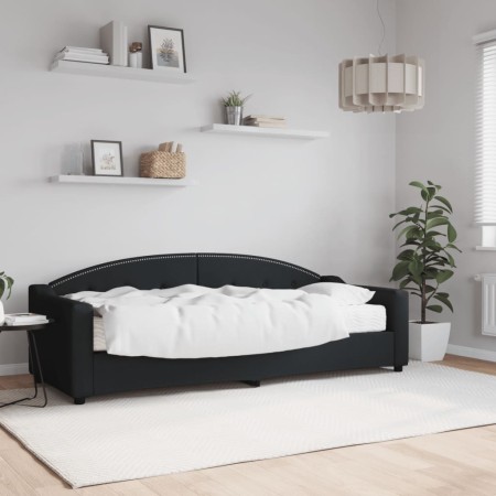 Sofá cama con colchón tela negro 80x200 cm de vidaXL, Camas y somieres - Ref: Foro24-3197509, Precio: 312,74 €, Descuento: %