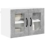 Armario de cocina mural 2 pcs Gris Concreto 60 x 31 x 40 cm