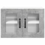 Armario de cocina mural 2 pcs Gris Concreto 60 x 31 x 40 cm