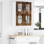 Armario de cocina mural 2 pcs Roble ahumado 60 x 31 x 40 cm