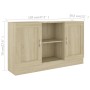 Sideboard aus Sonoma-Eichenfarbenem Sperrholz 120x30,5x70 cm von vidaXL, Sideboards - Ref: Foro24-802780, Preis: 95,74 €, Rab...