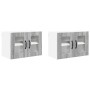Armario de cocina mural 2 pcs Gris Sonoma 60 x 31 x 40 cm