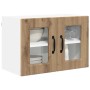 Armario de cocina mural 2 pcs Roble artesanal 60 x 31 x 40 cm
