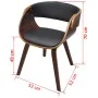 Esszimmerstuhl aus Bugholz und Kunstleder von vidaXL, Essstühle - Ref: Foro24-240708, Preis: 186,15 €, Rabatt: %