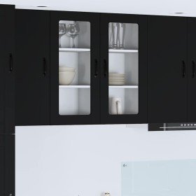 Armario de cocina mural con estante Negro 40 x 31 x 80 cm en Armarios de cocina | Comprar online en Foro24