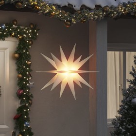 Lámpara de Navidad con LED plegable blanca 100 cm