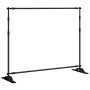 Schwarzer Stahl-Hintergrundstütze 254x243 cm von vidaXL, Studiomontagen - Ref: Foro24-190267, Preis: 102,97 €, Rabatt: %