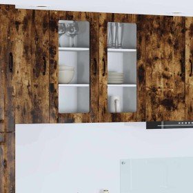 Armario de cocina mural Roble ahumado 40 x 31 x 80 cm en Armarios de cocina | Comprar online en Foro24