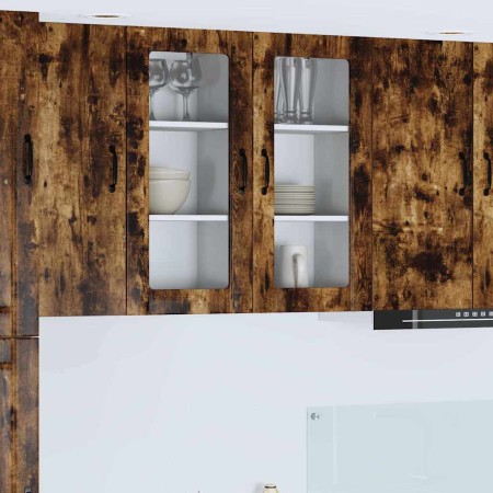 Armario de cocina mural Roble ahumado 40 x 31 x 80 cm en Armarios de cocina | Comprar online en Foro24