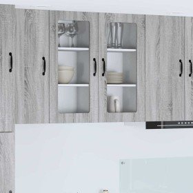 Armario de cocina mural con estante Gris Sonoma 40 x 31 x 80 cm en Armarios de cocina | Comprar online en Foro24