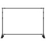 Soporte de telón de fondo acero negro 305x243 cm de vidaXL, Montajes de estudio - Ref: Foro24-190268, Precio: 101,48 €, Descu...
